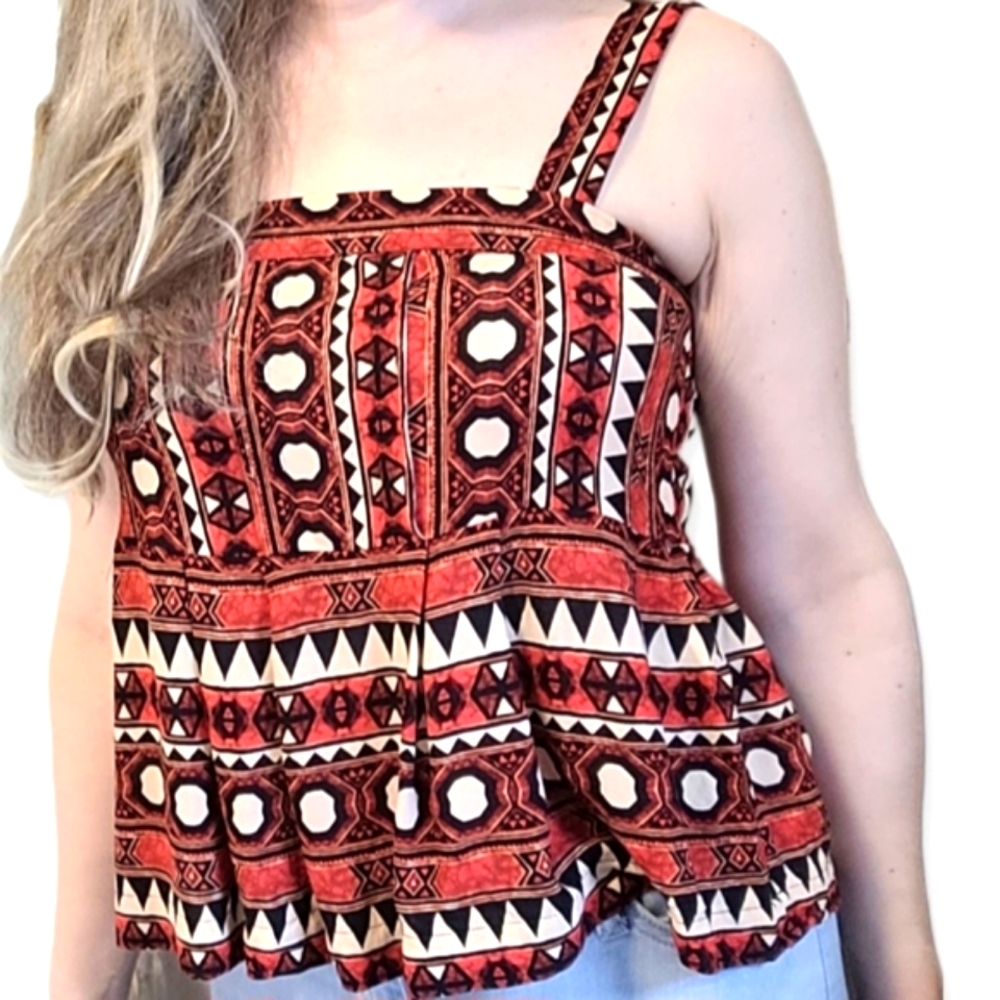 H&M African Print Tank Top